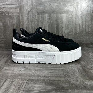 Puma Mayze Women's size 10 Black White Platform Shoes 380784-01